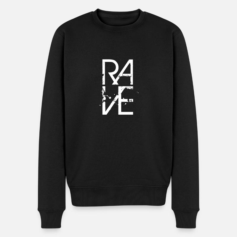 rave - Pull Premium bio Homme - noir