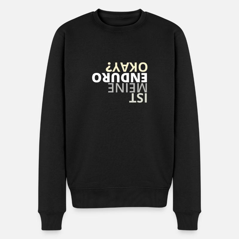 Enduro Geschenk für Enduro Freunde - Männer Premium Bio Pullover - Schwarz
