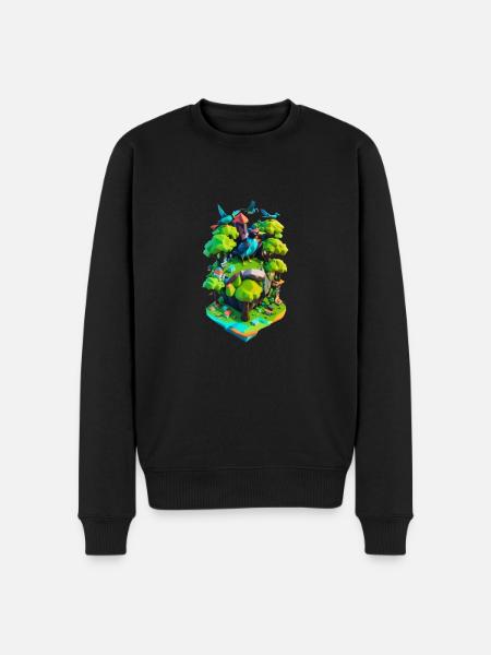 Sustainable Earth - Men's Premium Organic Jumper - black