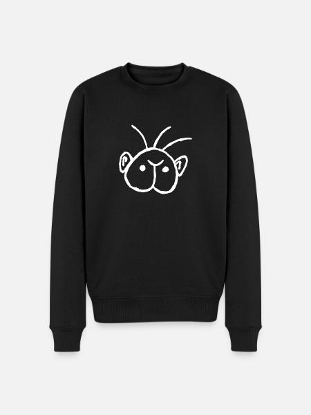 Arsch mit Ohren - Männer Premium Bio Pullover - Schwarz