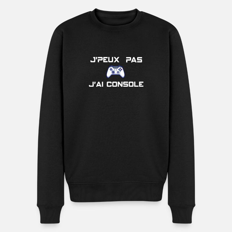 J'peux pas j'ai console - Pull Premium bio Homme - noir