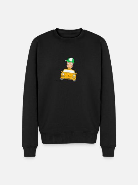 Würmeli from the car - Men's Premium Organic Jumper - black