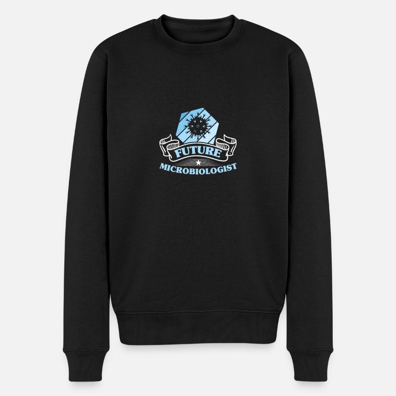 Science Microbiologie Microbiologiste - Pull Premium bio Homme - noir