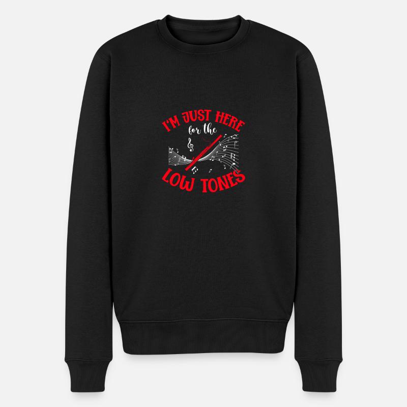 Fagottist Fagottist - Männer Premium Bio Pullover - Schwarz