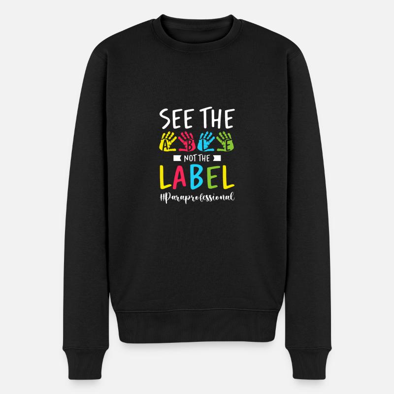 Lehrerassistent Paraprofessional Paraeducator - Männer Premium Bio Pullover - Schwarz