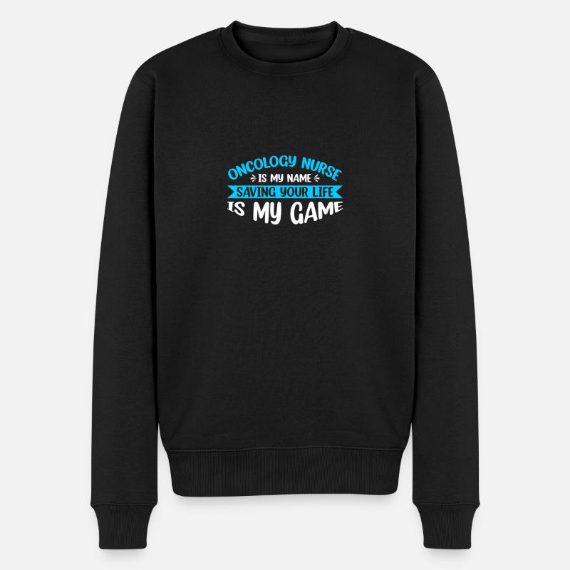 Oncologue Infirmière en oncologie - Pull Premium bio Homme - noir
