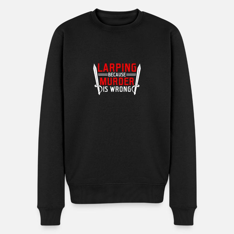 Fantasy-Rollenspiele Larp Larping - Männer Premium Bio Pullover - Schwarz
