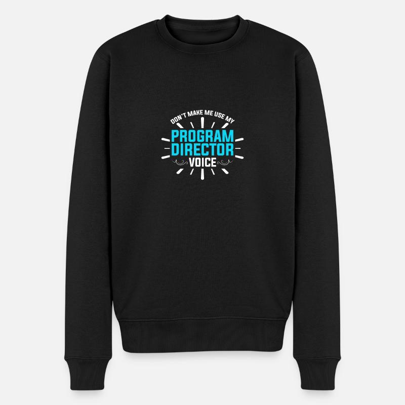 Programmdirektor - Männer Premium Bio Pullover - Schwarz