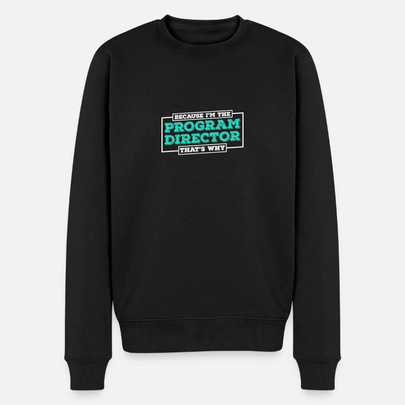 Programmdirektor - Männer Premium Bio Pullover - Schwarz