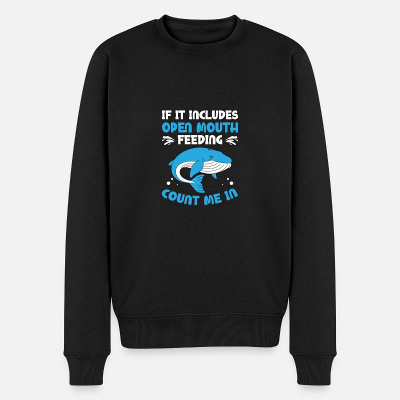 Seaworld Cetacean Orca Walbeobachtung - Männer Premium Bio Pullover - Schwarz