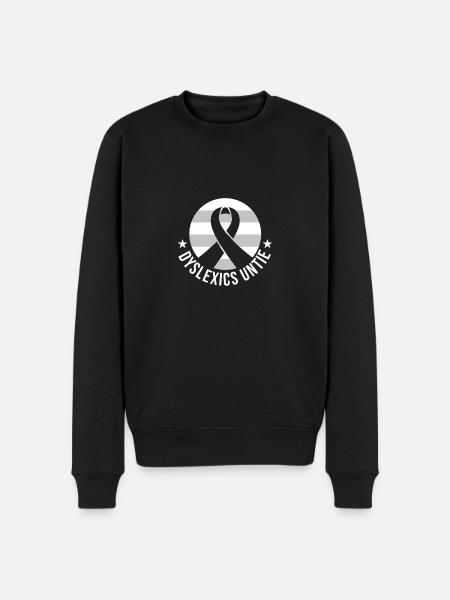 Dyslexia Awareness - Men's Premium Organic Jumper - black