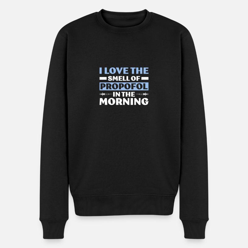 Anästhesist Anästhesiologie - Männer Premium Bio Pullover - Schwarz