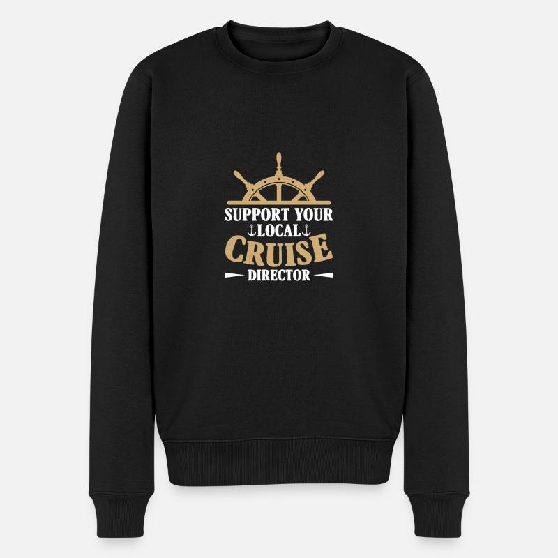 Kreuzfahrt-Direktor - Männer Premium Bio Pullover - Schwarz