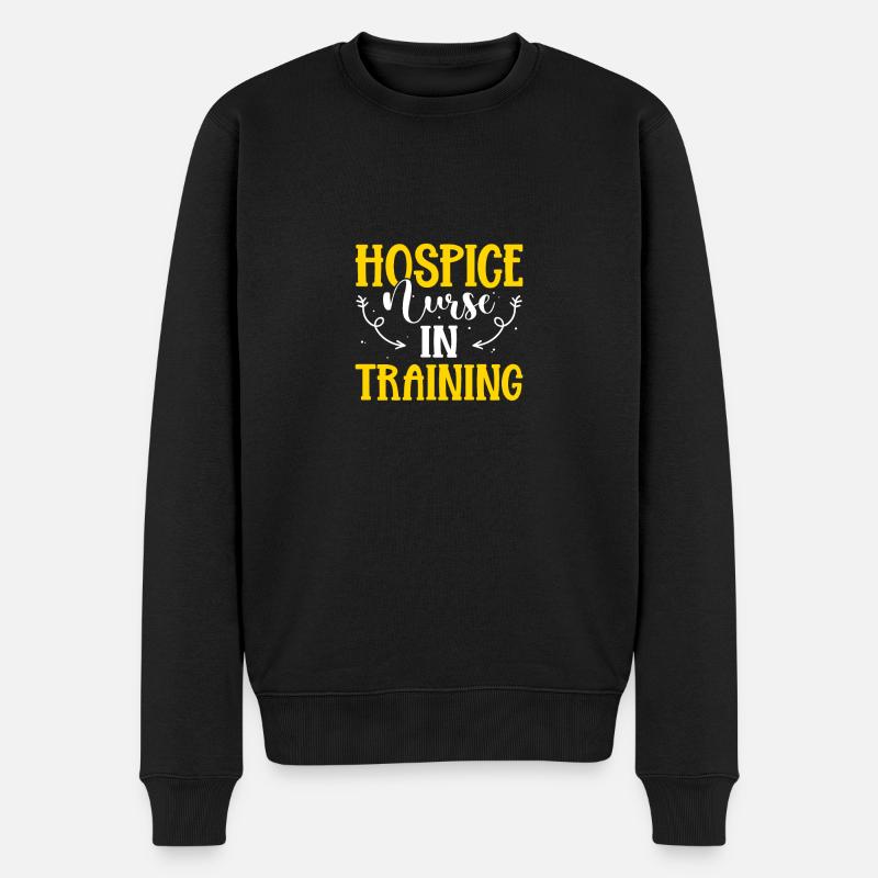 Hospiz-Schwester - Männer Premium Bio Pullover - Schwarz