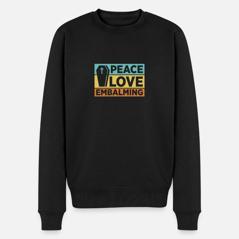 Bestatter Bestattungsunternehmer - Männer Premium Bio Pullover - Schwarz