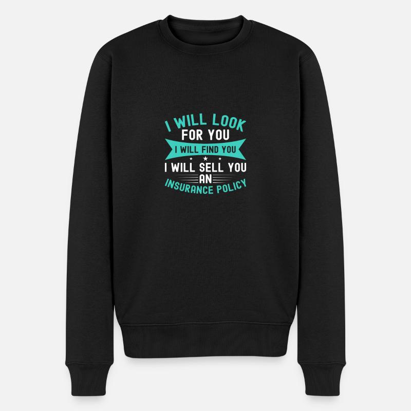 Assureur - Pull Premium bio Homme - noir
