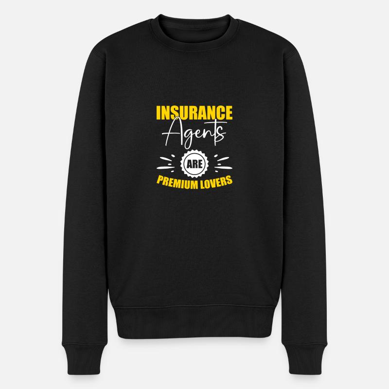 Versicherungsagent - Männer Premium Bio Pullover - Schwarz