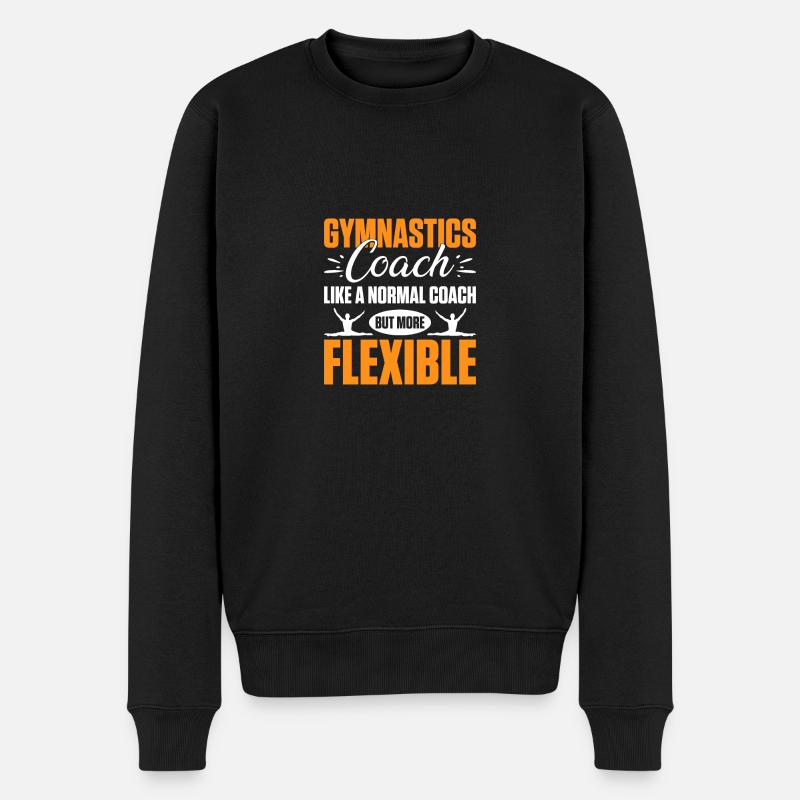 Turner Trainer Gymnastik Trainer - Männer Premium Bio Pullover - Schwarz