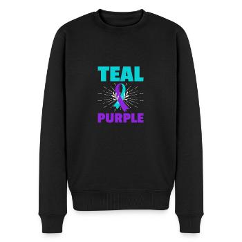 Sunflower Suicide Prevention Suicide Education - Pull Premium bio Homme - noir - Devant - Nico (187cm)