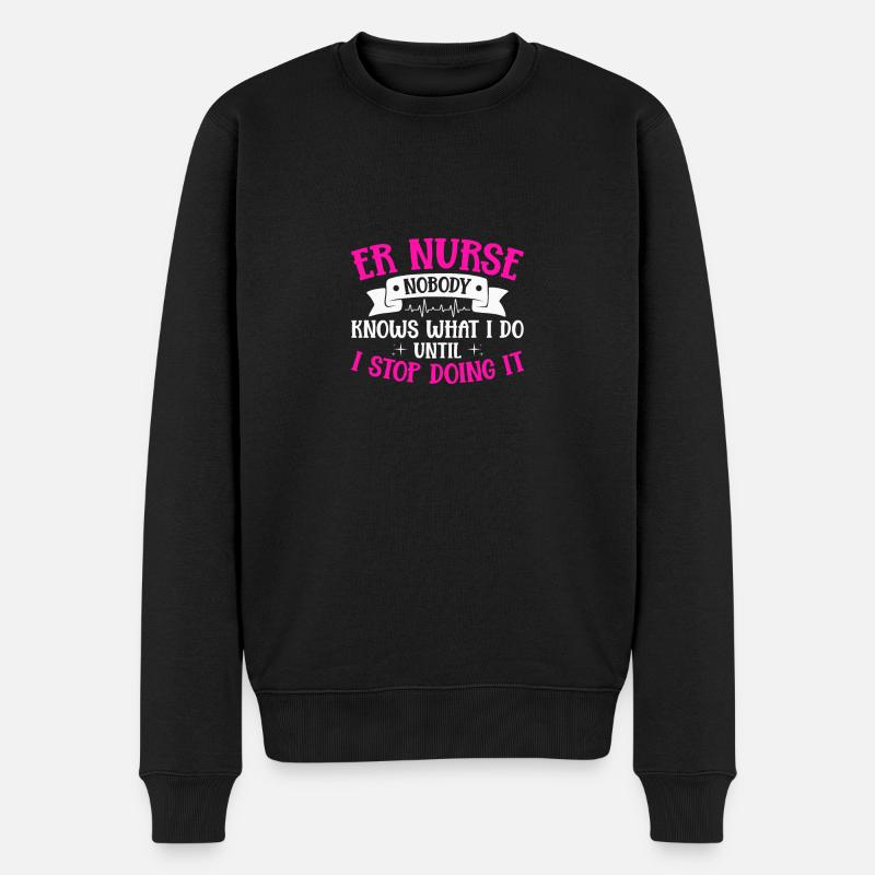 Infirmière à l’urgence - Pull Premium bio Homme - noir