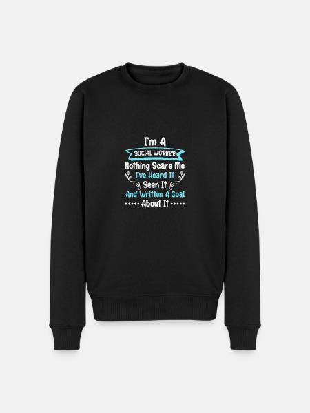 School Social Worker - Men's Premium Organic Jumper - black