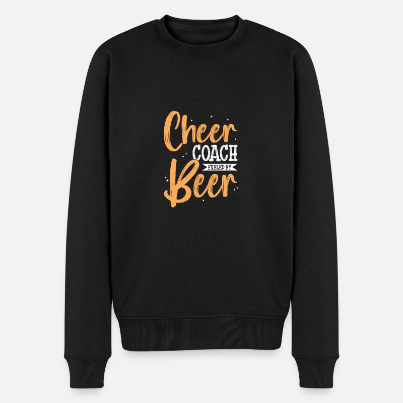 Cheerleading Coach Cheer Coach - Männer Premium Bio Pullover - Schwarz