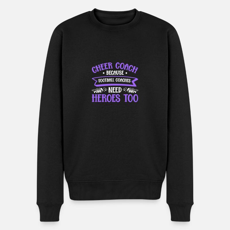 Cheerleading Coach Cheer Coach - Pull Premium bio Homme - noir