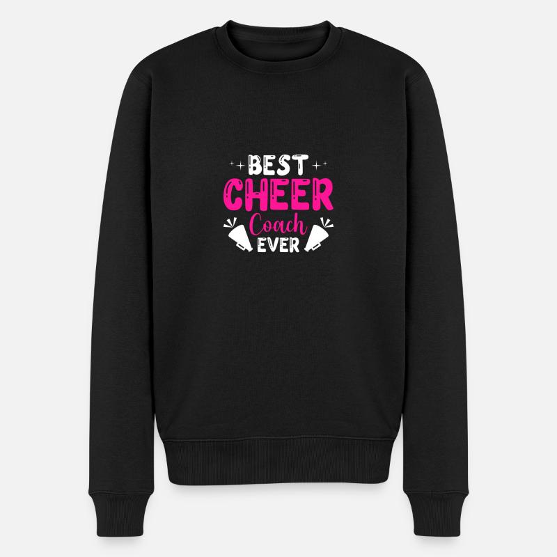 Cheerleading Coach Cheer Coach - Männer Premium Bio Pullover - Schwarz