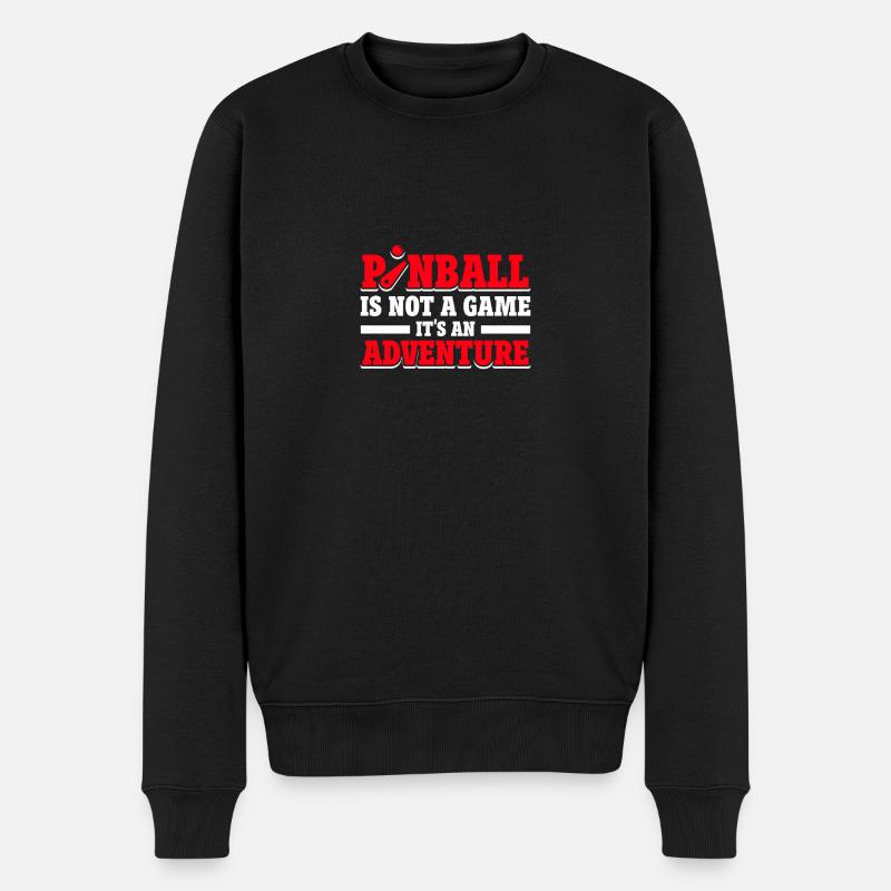 Flipper Spieler Flipper - Männer Premium Bio Pullover - Schwarz
