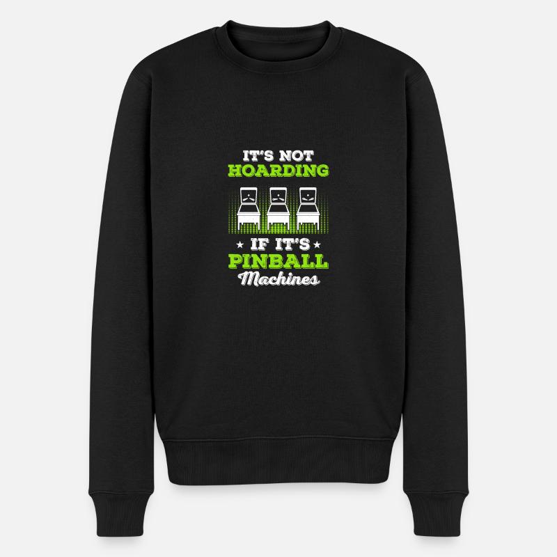 Joueur de flipper Flipper - Pull Premium bio Homme - noir