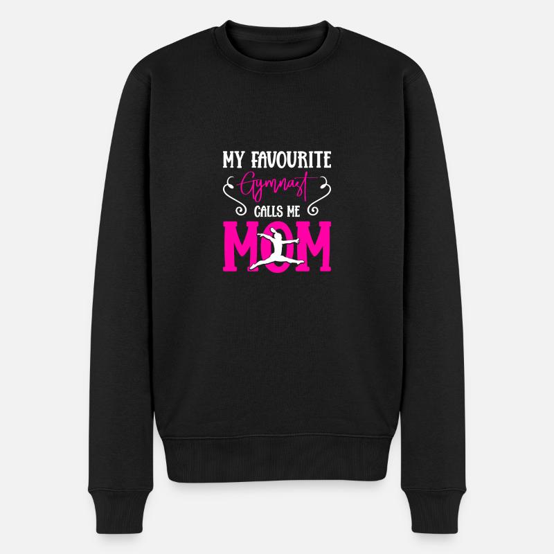 Fière maman gymnastique - Pull Premium bio Homme - noir