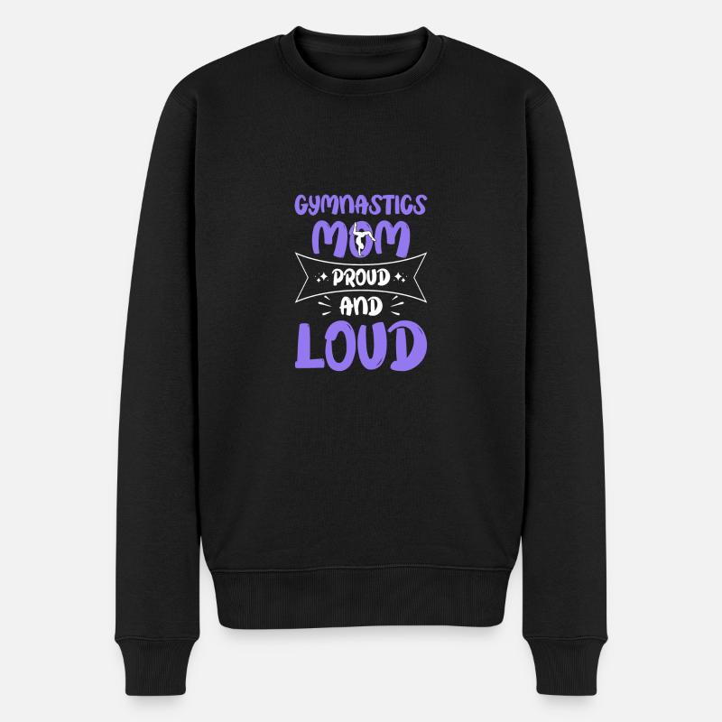 Stolze Gymnastik-Mutter - Männer Premium Bio Pullover - Schwarz