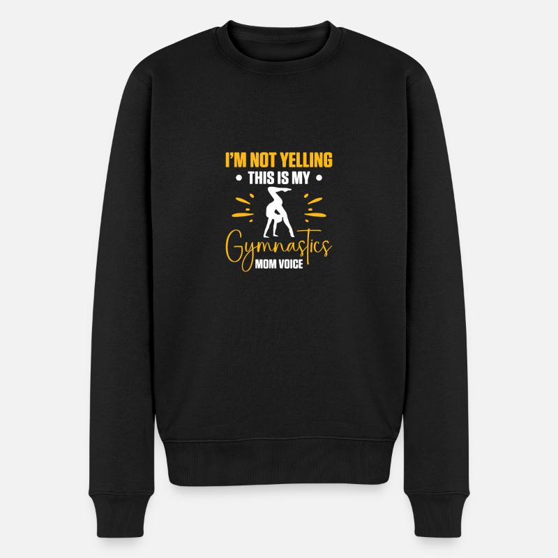Fière maman gymnastique - Pull Premium bio Homme - noir