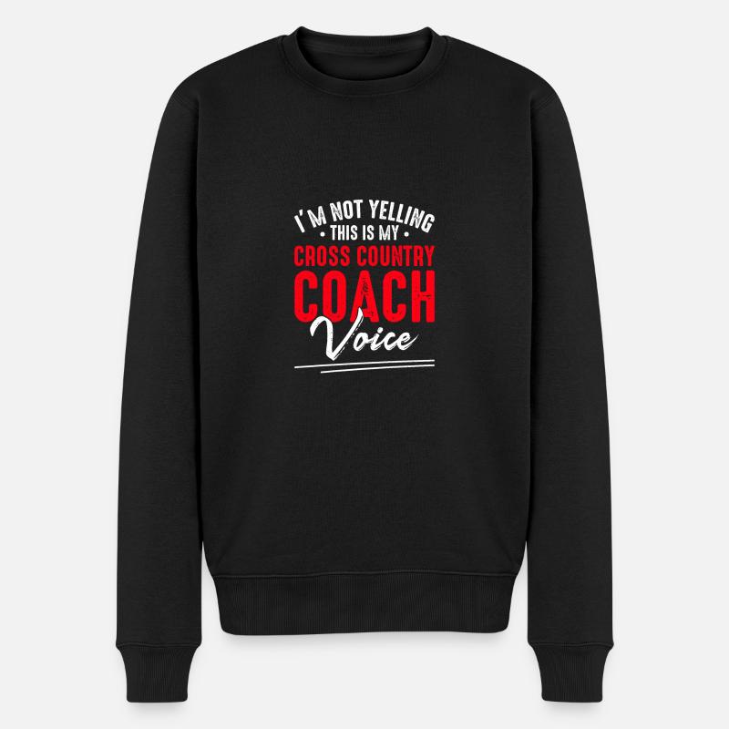 Cross Country Trainer - Männer Premium Bio Pullover - Schwarz