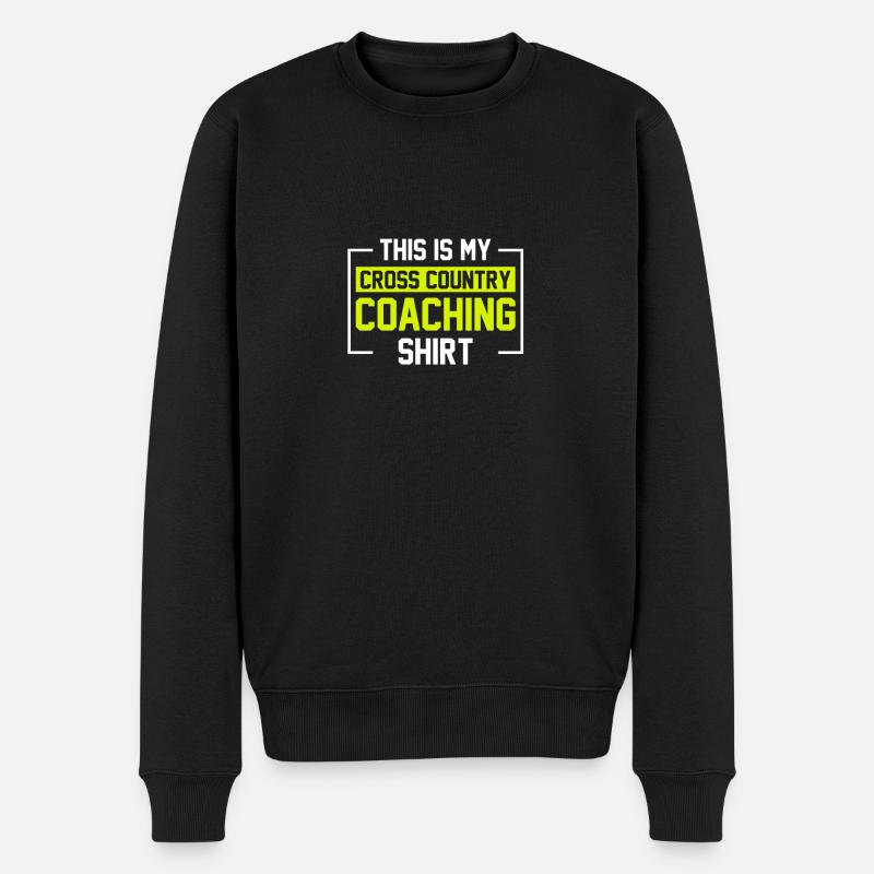 Cross Country Trainer - Männer Premium Bio Pullover - Schwarz