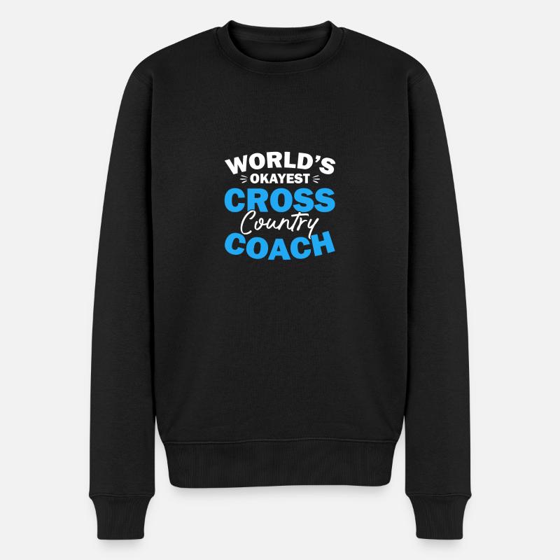 Cross Country Trainer - Männer Premium Bio Pullover - Schwarz