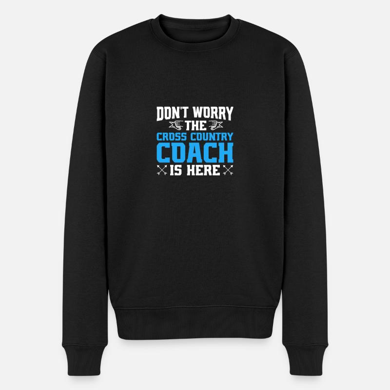 Cross Country Trainer - Männer Premium Bio Pullover - Schwarz
