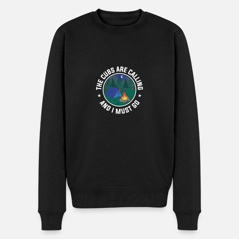 Pfadfinderführer - Männer Premium Bio Pullover - Schwarz