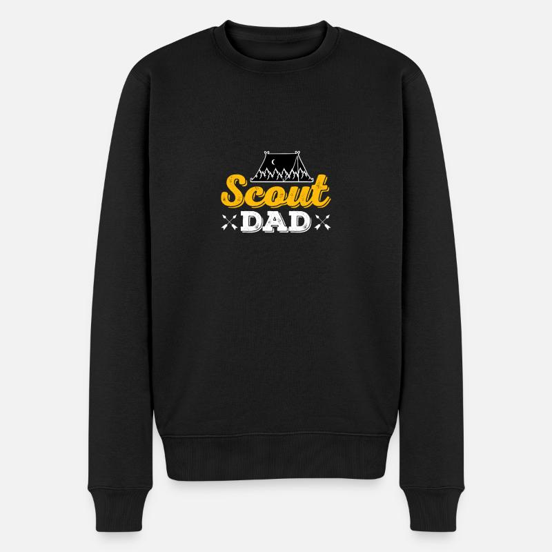 Pfadfinderführer - Männer Premium Bio Pullover - Schwarz