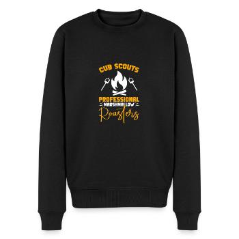 Scouting Pfadfinder - Männer Premium Bio Pullover - Schwarz - Vorne - Nico (187cm)