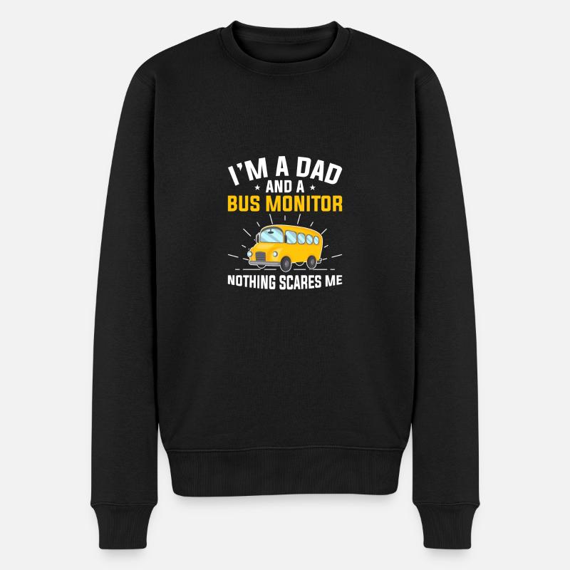Moniteur d’autobus scolaires - Pull Premium bio Homme - noir