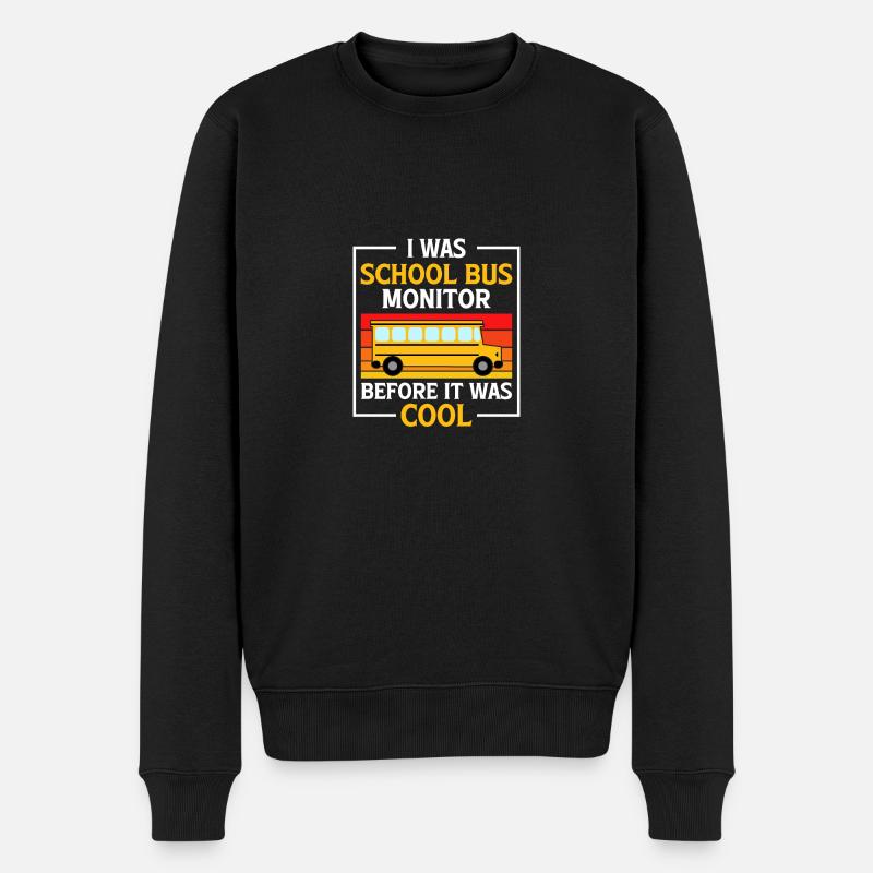 Moniteur d’autobus scolaires - Pull Premium bio Homme - noir