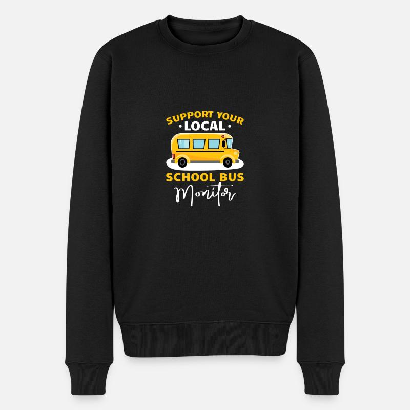 Moniteur d’autobus scolaires - Pull Premium bio Homme - noir
