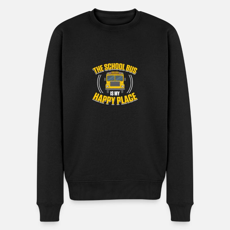 Busfahrer Schulbusfahrer - Männer Premium Bio Pullover - Schwarz