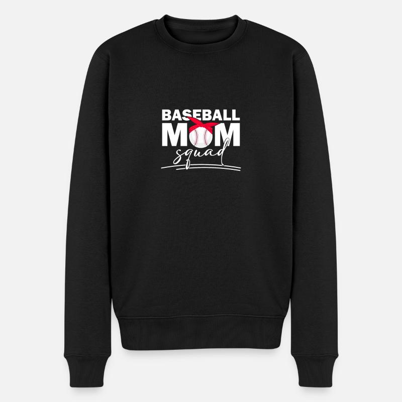 Maman baseball - Pull Premium bio Homme - noir