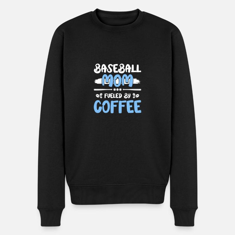 Baseball Mama - Männer Premium Bio Pullover - Schwarz
