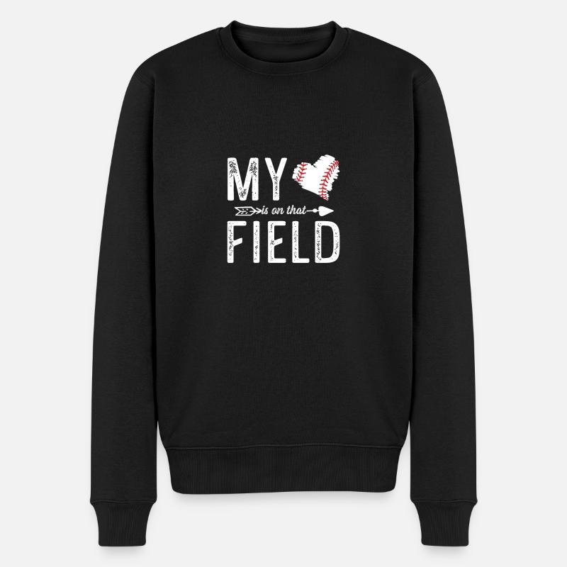 Baseball Mama - Männer Premium Bio Pullover - Schwarz