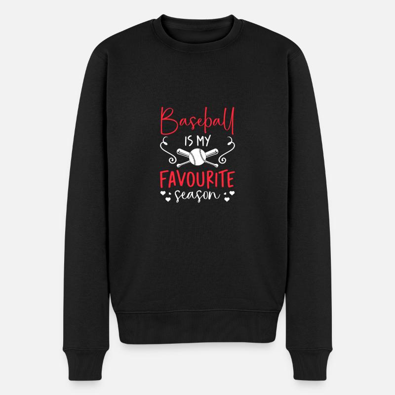 Baseball Mama - Männer Premium Bio Pullover - Schwarz