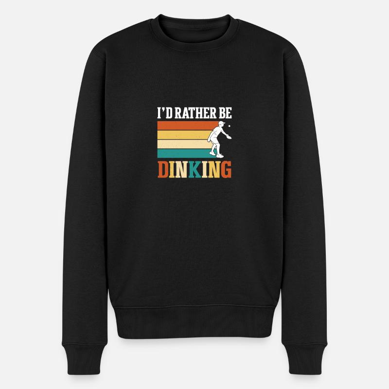 Pickle Ball Pickleball Küche - Männer Premium Bio Pullover - Schwarz