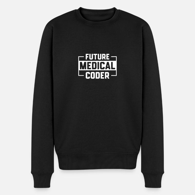 Medical Coding Medical Coders - Men's Premium Organic Jumper - black